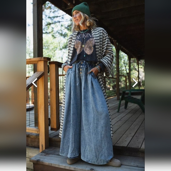 Three Bird Nest Pants - Three Bird Nest Wide Leg Pants Nwot Sz L